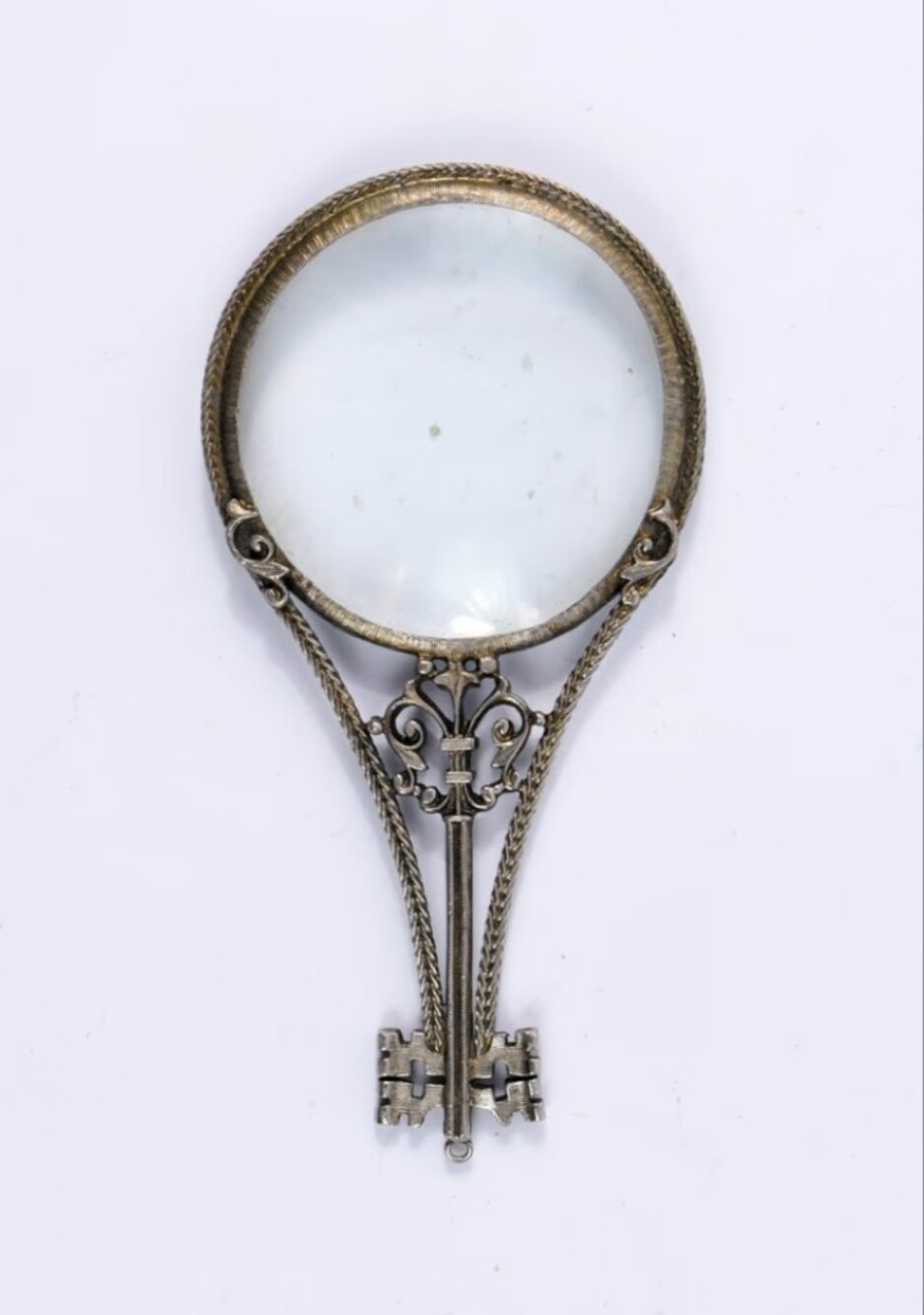 Florenza Vintage Florenza Victorian Revival Key Magnifying Glass Pendant Vintage